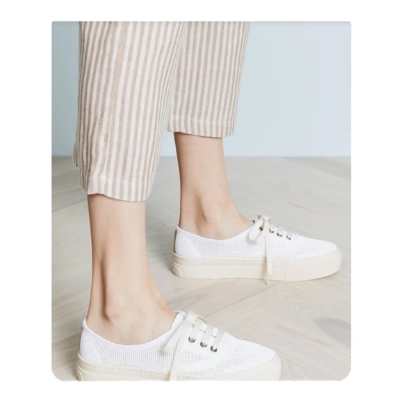Soludos Platform Mesh Sneaker in White NWOB - Picture 1 of 9